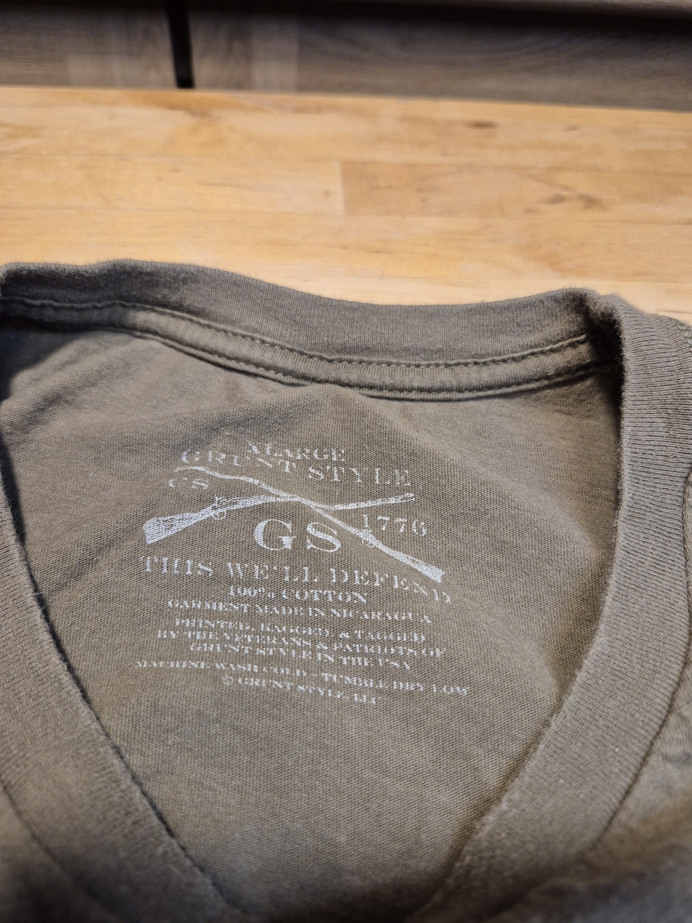 Grunt Style Long Sleeve Shirt in Olive - Picture 4 of 6
